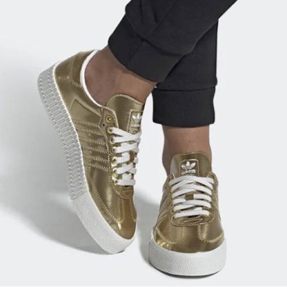 Adidas gold Sambarose sneakers
